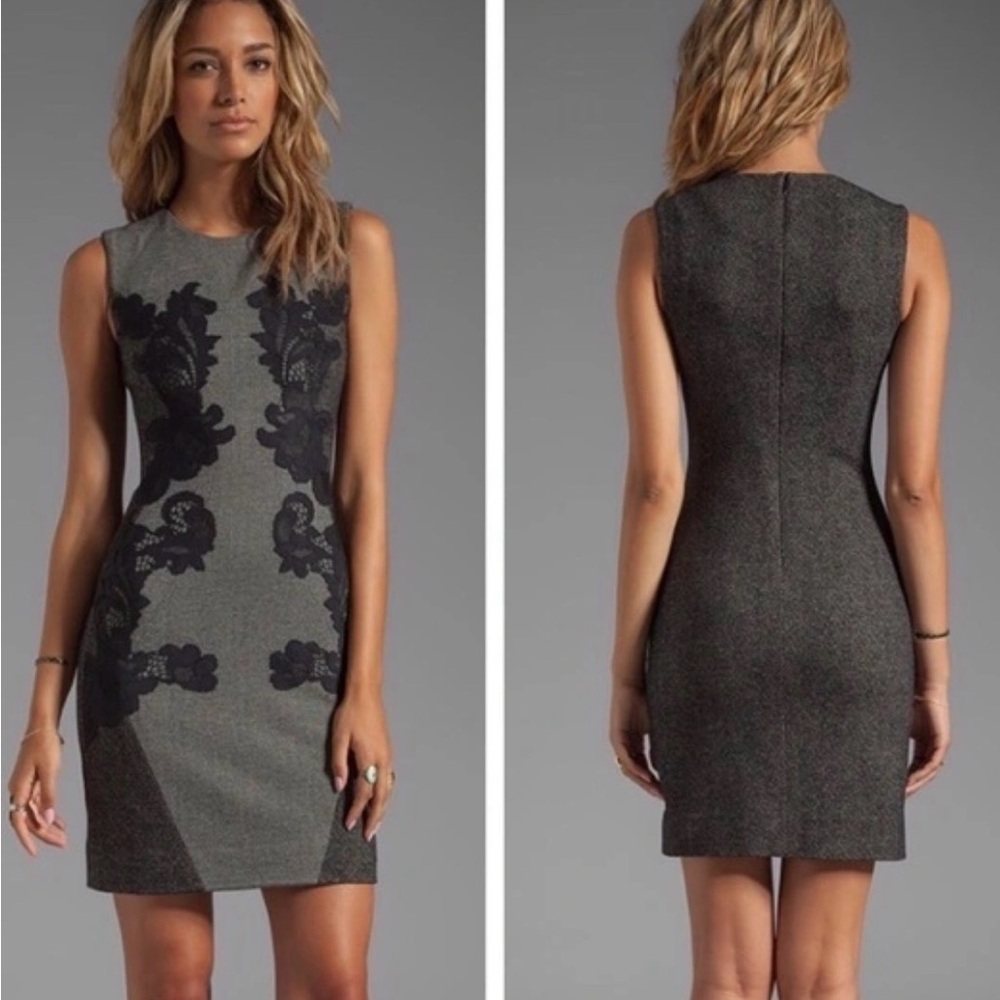 Diane Von Furstenberg Pentra Mini Weave Jacquard Dress, Size 12, NWOT - Picture 2 of 6
